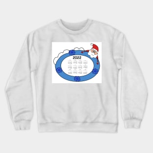 Calendar 2022 year. Planning design modern gift Crewneck Sweatshirt